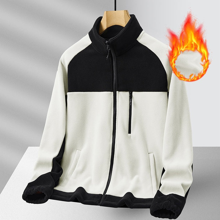 Herren Fleecejacke mit hohem Kragen Drune