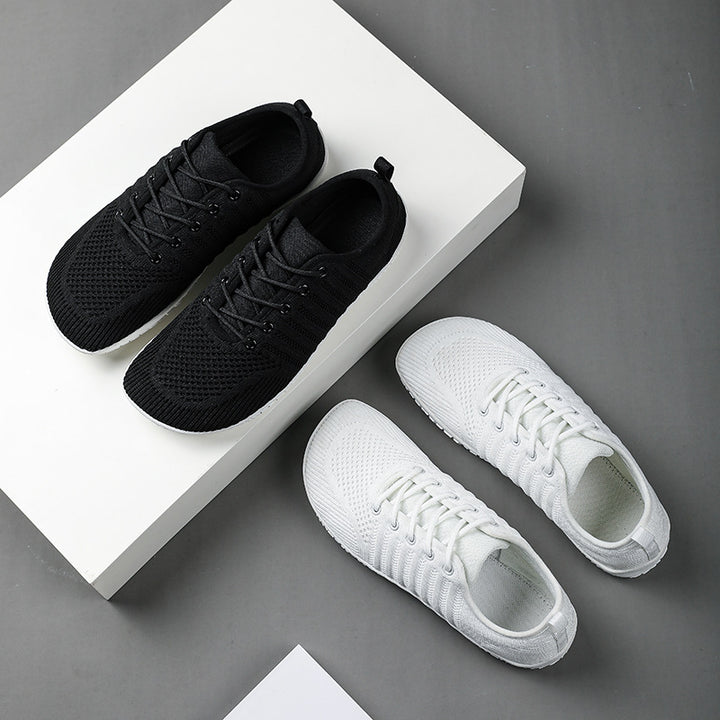 Unisex nan atmungsaktive Strick-Sneaker mit Gedächtnisschaum-Innensohle und flexibler Gummi-Laufsohle Drune