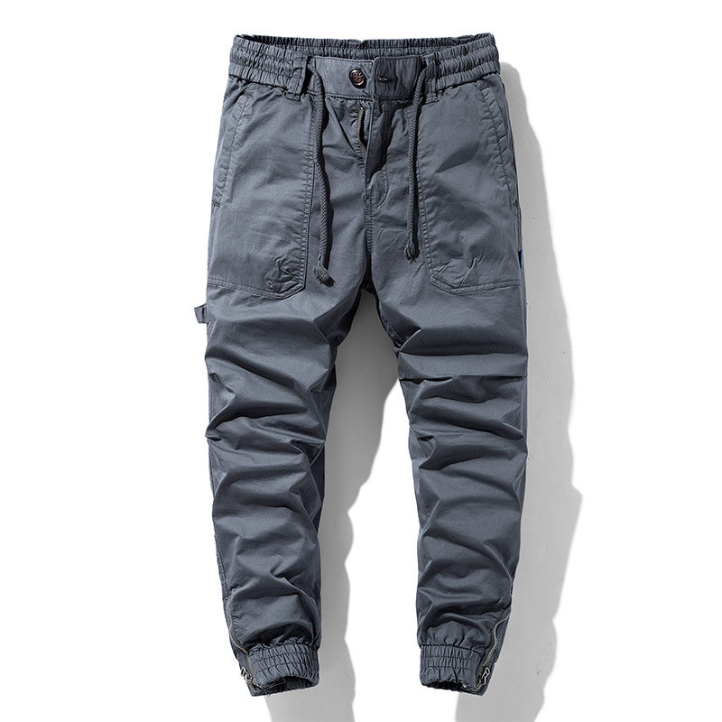 Herren Multifunktions-Cargojoggerhose mit elastischem Komfortbund, Karabiner‑Loop und Zipper-Knöchel Drune