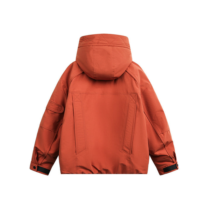 Herren technische Outdoorjacke mit verstellbarer Kapuze und Utility-Taschen Drune