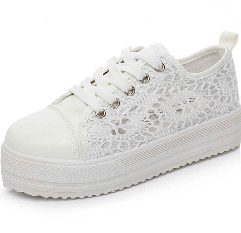 Damen modische Sneaker im romantischen Spitzendesign Drune
