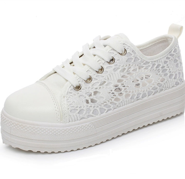 Damen modische Sneaker im romantischen Spitzendesign Drune