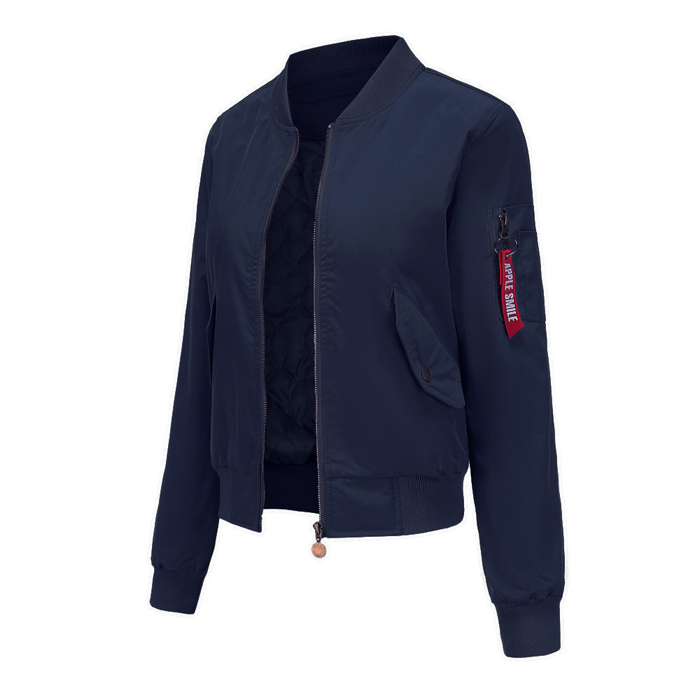 Herren nan leichte Bomberjacke im klassischen Blouson-Schnitt mit Ärmeltasche und aufgesetzten Pattentaschen Drune
