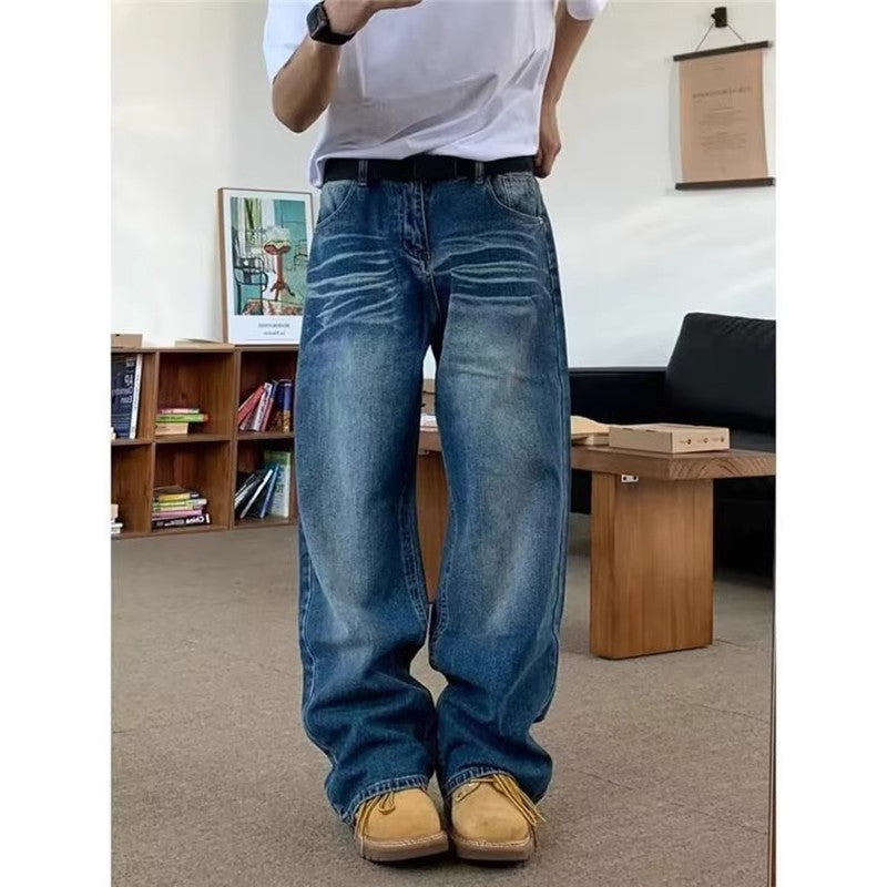 Herren weite Jeans mit lässigem Schnitt Drune
