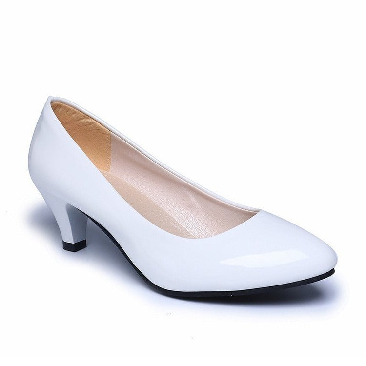Damen klassische Stiletto-Pumps mit glänzender Lackoberfläche Drune