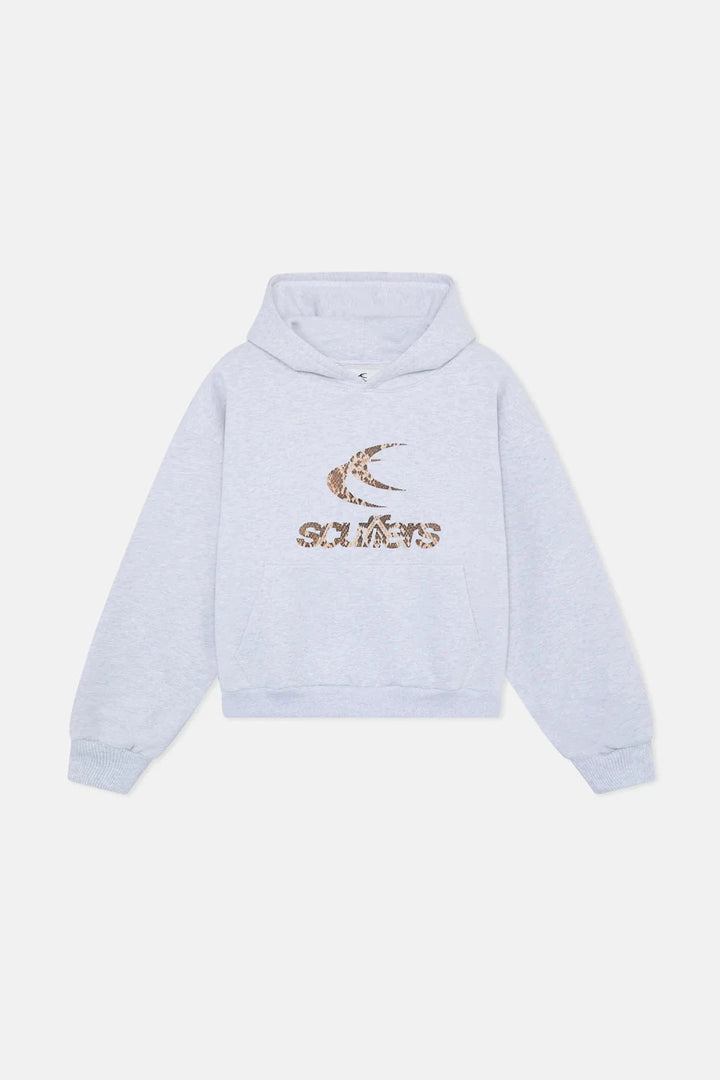 Unisex nan oversized Kapuzenpullover mit großflächigem Rückenprint, Kängurutasche und gerippten Bündchen Drune