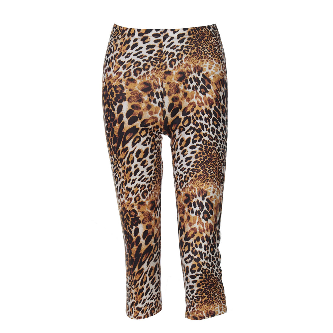 Damen Leggings im trendigen Leo-Muster mit komfortablem Stretch Drune