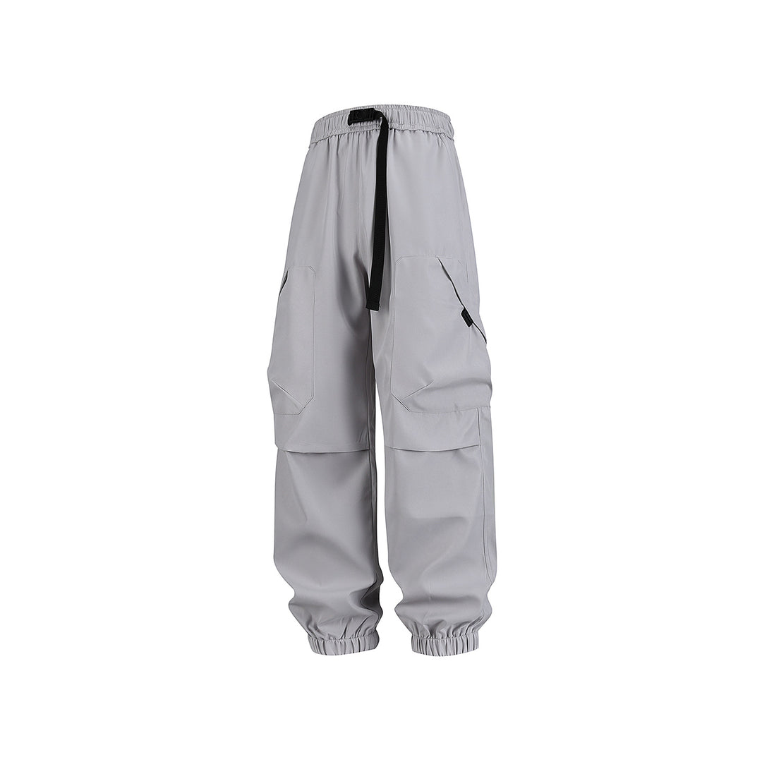 Herren Utility-Jogger-Cargohose mit elastischem Tunnelzugbund, großen Klappentaschen und gerippten Bündchen Drune
