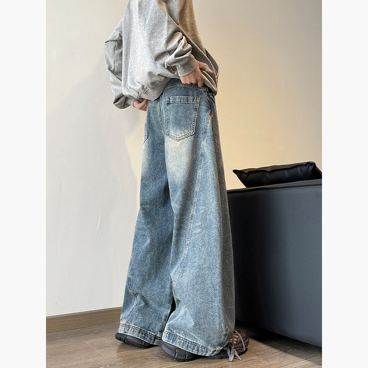 Damen Übergroße Jeans-Hosen Drune