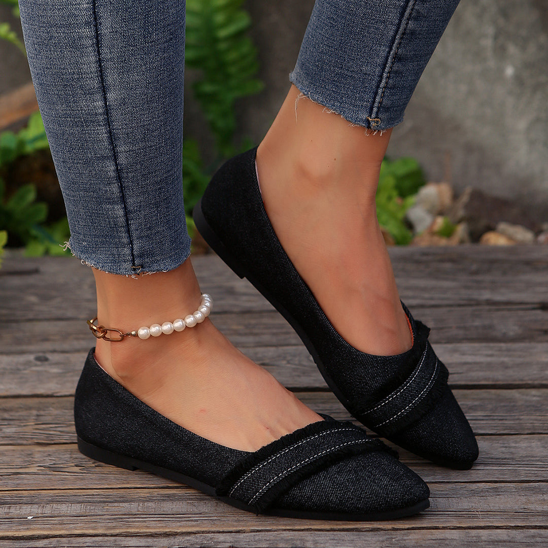 Damen elegante und modische Ballerinas Drune