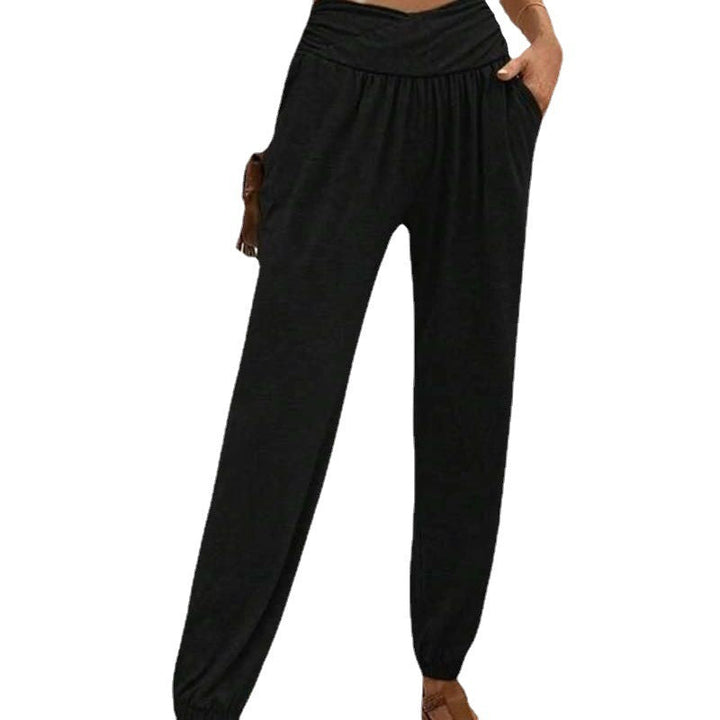 Damen Bequeme Freizeithose mit weit geschnittenem Bund und seitlichen Taschen Drune