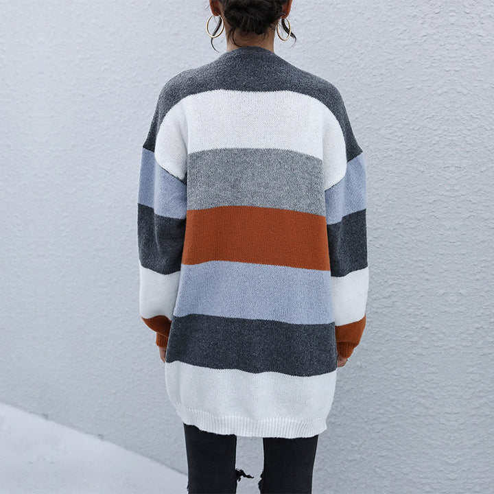 Damen Gemusterter Strickcardigan Drune