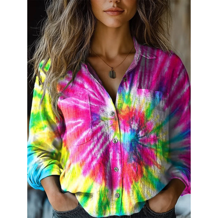 Damen Modische Bluse mit Paisleymuster Drune