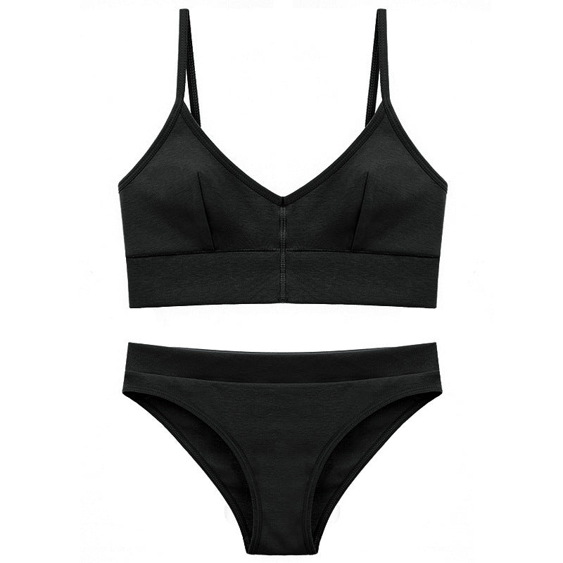 Damen Bikini-Set mit elegantem V-Ausschnitt und verstellbaren Trägern Drune