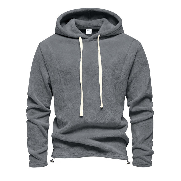 Herren Fleece-Hoodie mit Kapuze und verstellbarem Saum Drune