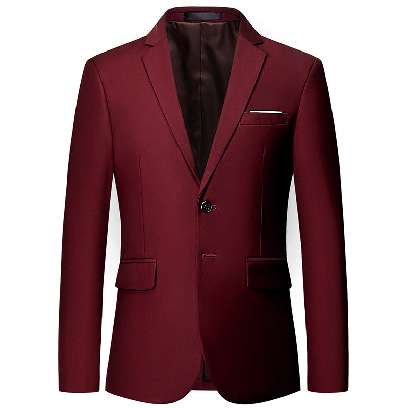 Herren nan tailliertes Sakko mit schmaler Silhouette, Stretchanteil und Pattentaschen Drune