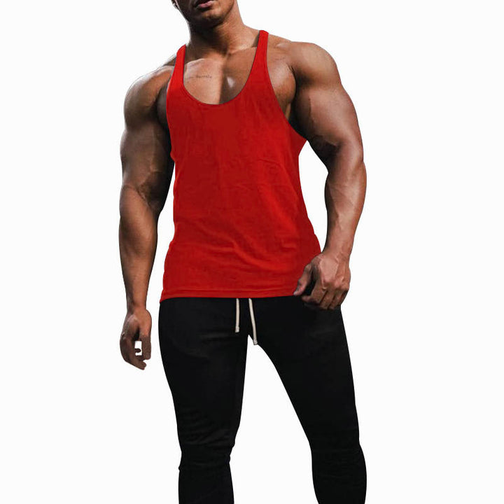 Herren Sporttanktop mit racerback Design und atmungsaktiver Baumwolle Drune