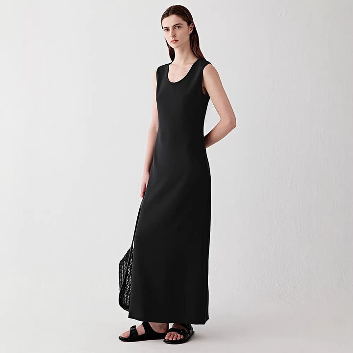 Damen Elegantes ärmelloses Maxikleid Drune