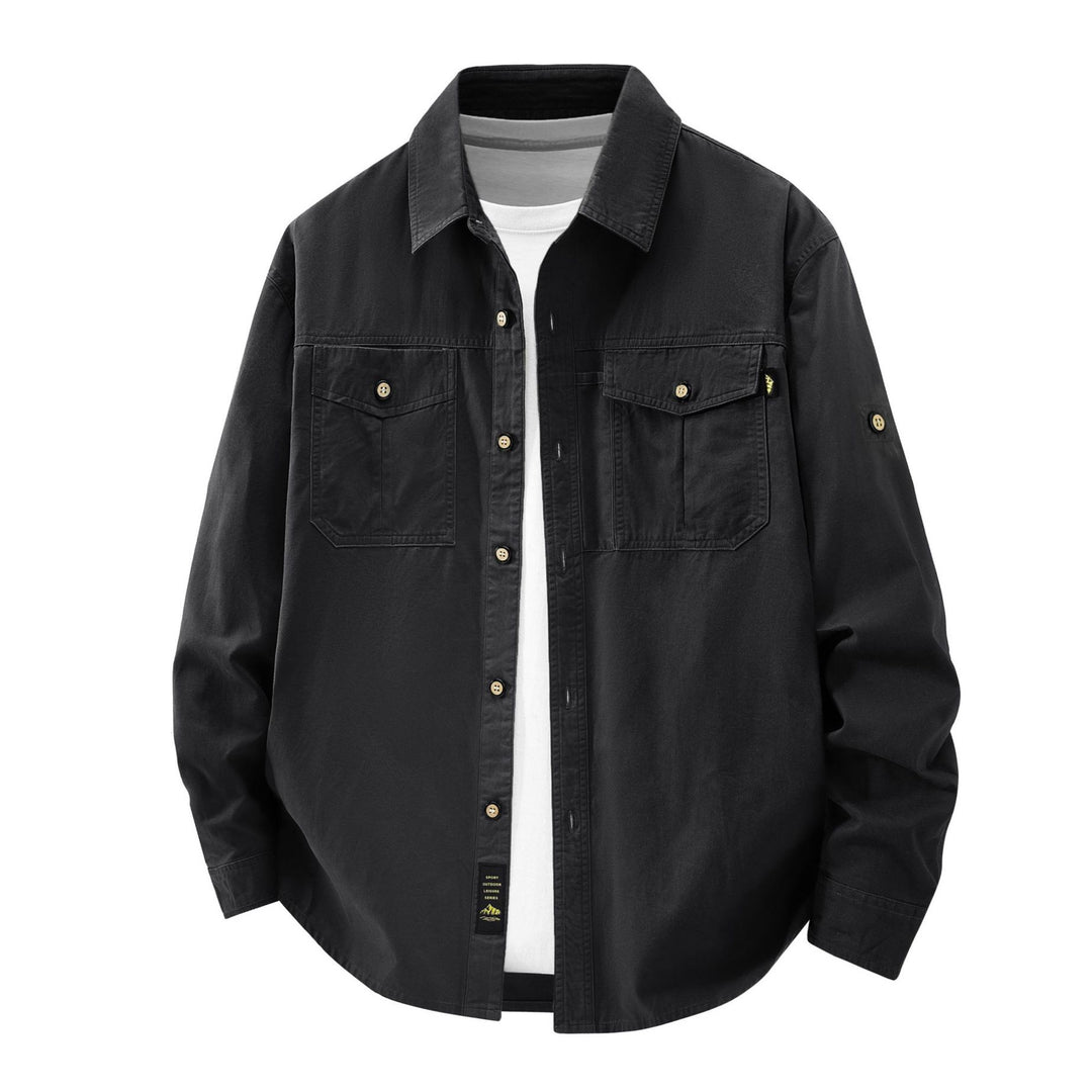 Herren Lässige Hemdjacke mit praktischen Taschen Drune