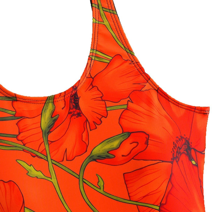 Damen Sportlicher Badeanzug mit floralem Design Drune