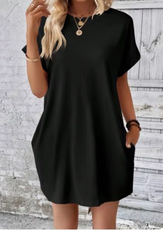 Damen Freizeitkleid mit praktischen Taschen und lässigem Schnitt Drune