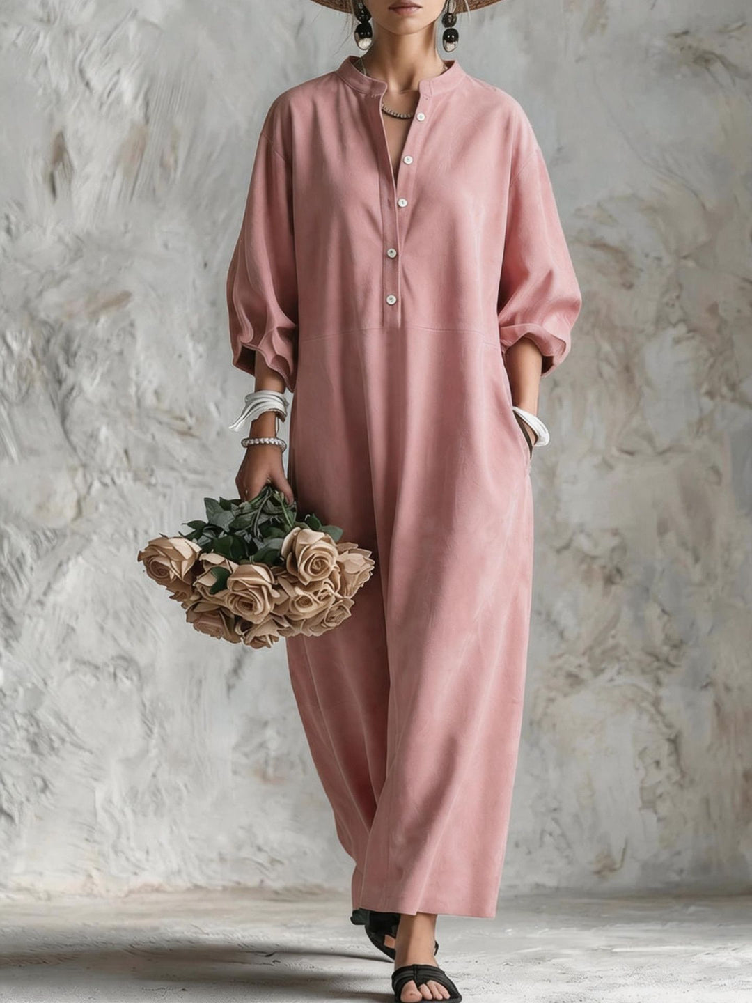 Damen Lässiges Maxikleid Drune
