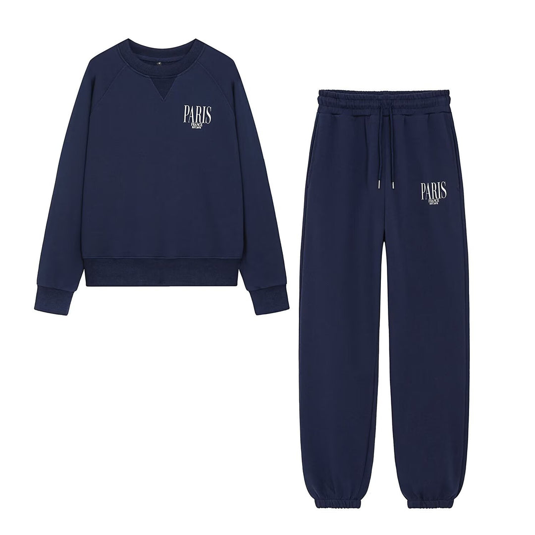 Damen Relaxte Jogginghose mit Tunnelzug, elastischem Bund und Print Drune