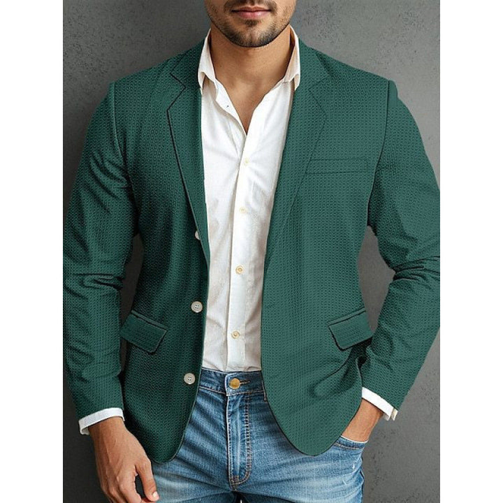 Herren eleganter Blazer mit strukturiertem Design und praktischen Taschen Drune