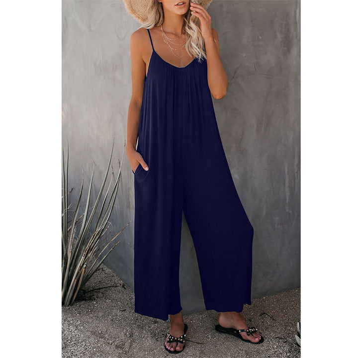 Damen weit geschnittener Sommeroverall mit verstellbaren Trägern Drune