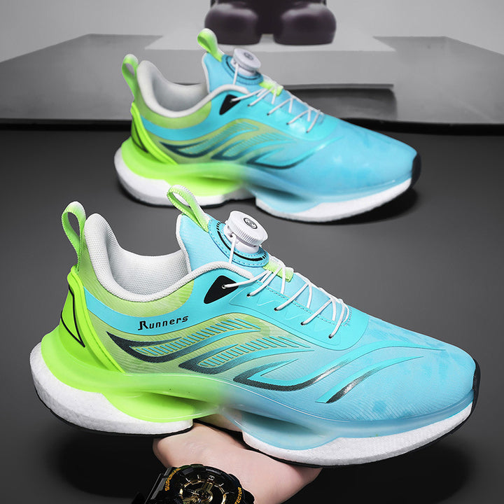 Herren nan innovativer Laufschuh mit Drehverschluss, nahtlosem Strickobermaterial und reaktiver Luftkammerdämpfung Drune