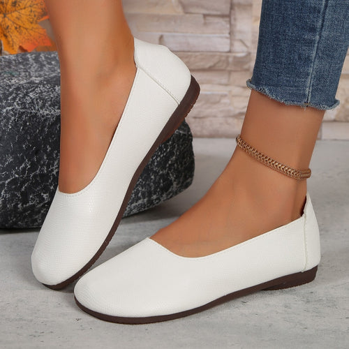 Damen Texturierte Slipper mit Bequemem Fußbett Drune