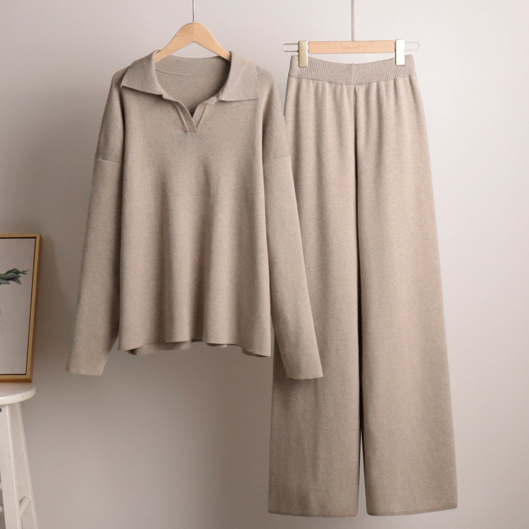 Drune | Lounge Satz mit Weiten Hose und Poloshirt