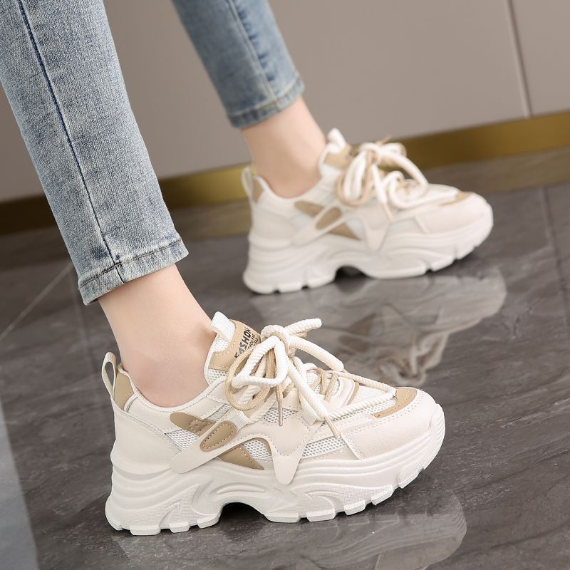 Damen Sportliche Chunky Sneakers mit atmungsaktiver Mesh-Oberfläche und dämpfendem Komfort Drune