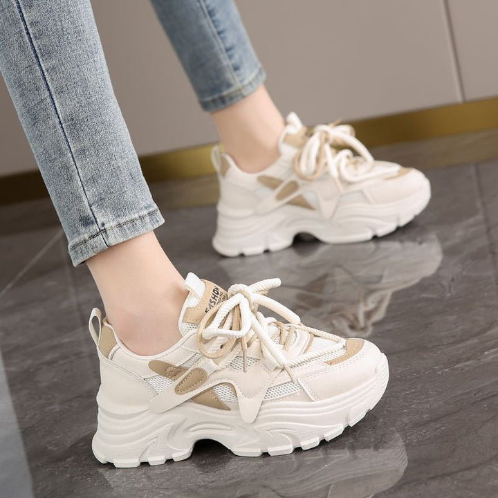 Damen Sportliche Chunky Sneakers mit atmungsaktiver Mesh-Oberfläche und dämpfendem Komfort Drune