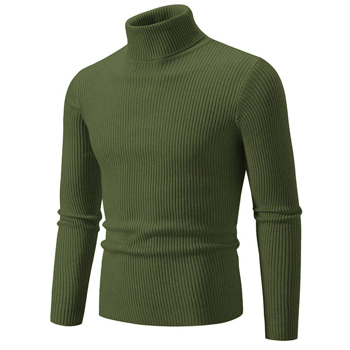 Herren Rollkragenpullover mit strukturiertem Rippenmuster Drune