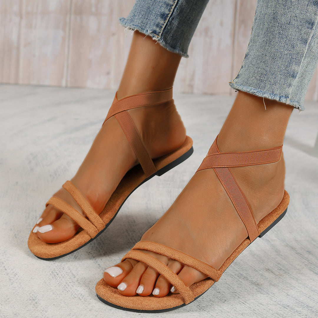 Damen Strandsandalen mit komfortablem Riemendesign und flexiblem Fußbett Drune