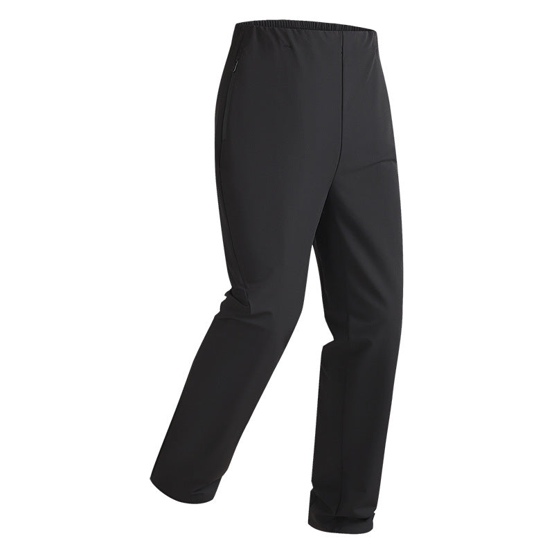 Damen Stretch-Outdoorhose mit elastischem Bund, Reißverschlusstaschen und geradem Schnitt Drune