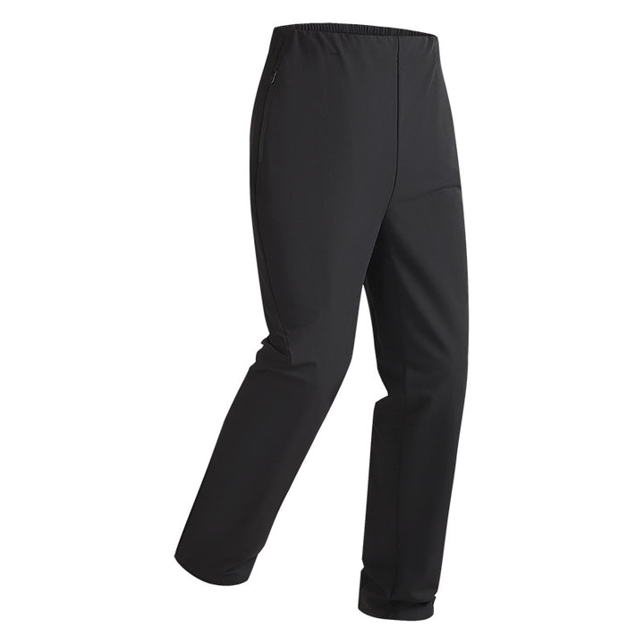 Damen Stretch-Outdoorhose mit elastischem Bund, Reißverschlusstaschen und geradem Schnitt Drune