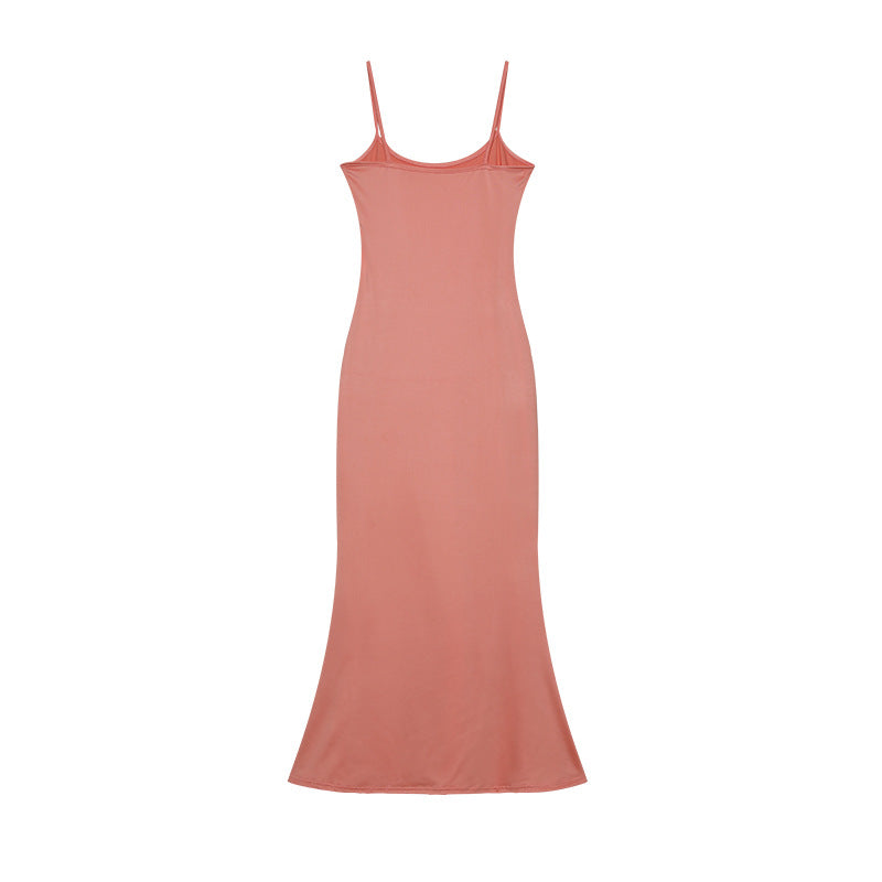 Damen Elegantes Slip Maxi Kleid Drune