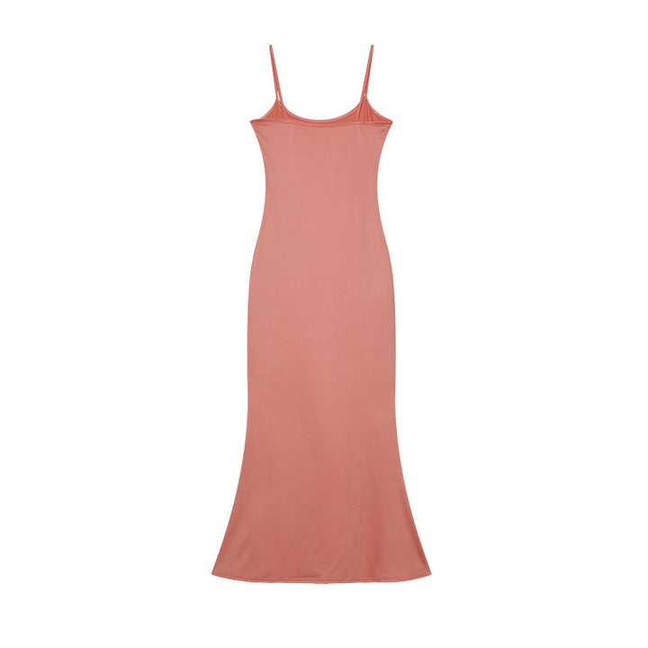Damen Elegantes Slip Maxi Kleid Drune