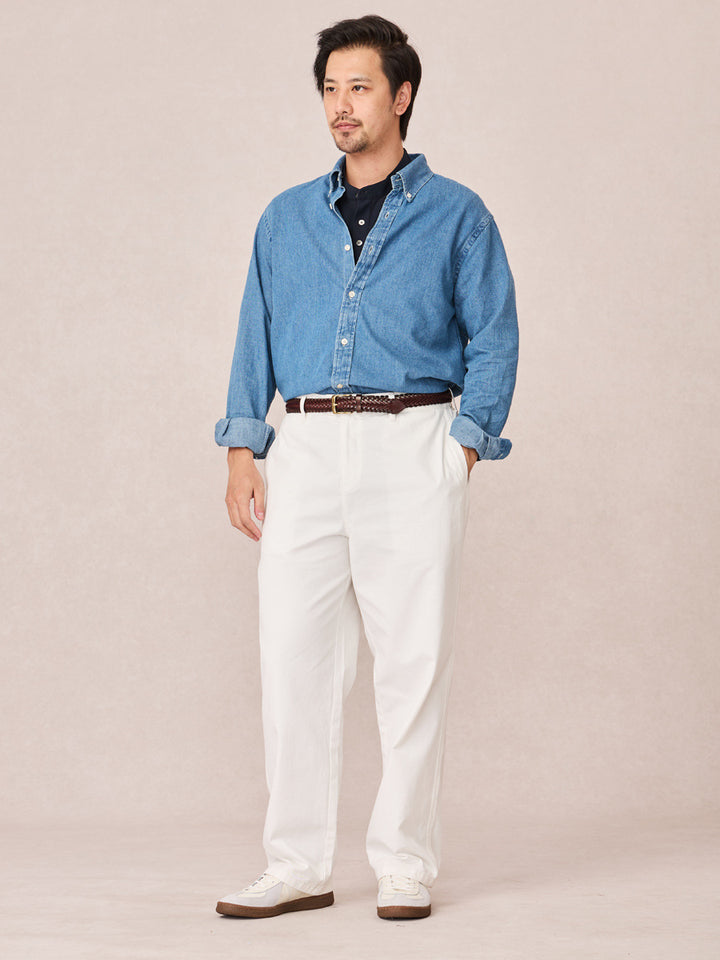 Herren Langarmhemd Jeans Regular Fit