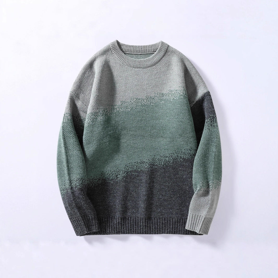 Damen Hochwertiger Rundhalsausschnitt Pullover Drune