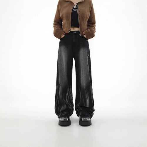 Damen Weitgeschnittene Baumwoll-Jeans Drune