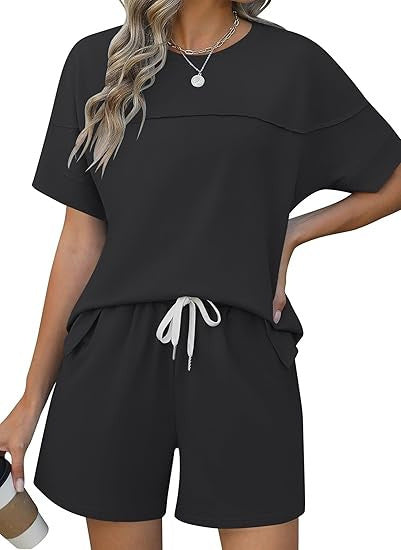 Damen lässiges Sport-Outfit mit elastischem Bund und praktischen Taschen Drune