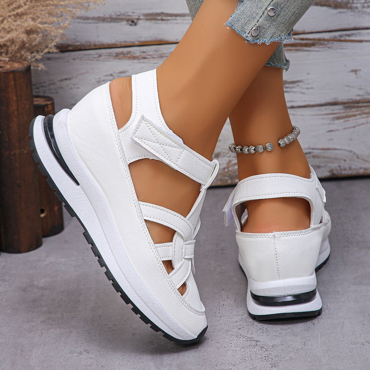 Damen Wedge-Sandalen mit verstellbarem Riemendesign und gepolsterter Innensohle Drune