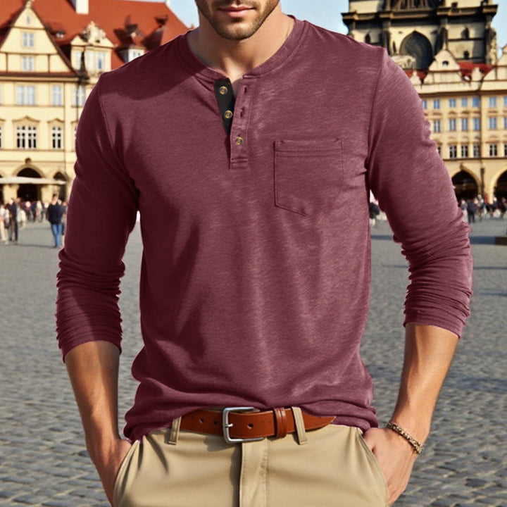 Herren Langarm-Hemd Drune