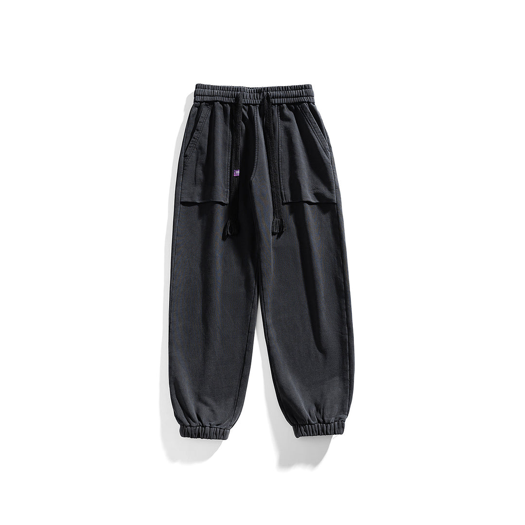Herren Cargo-Jogginghose mit elastischem Bund und aufgesetzten Pattentaschen Drune
