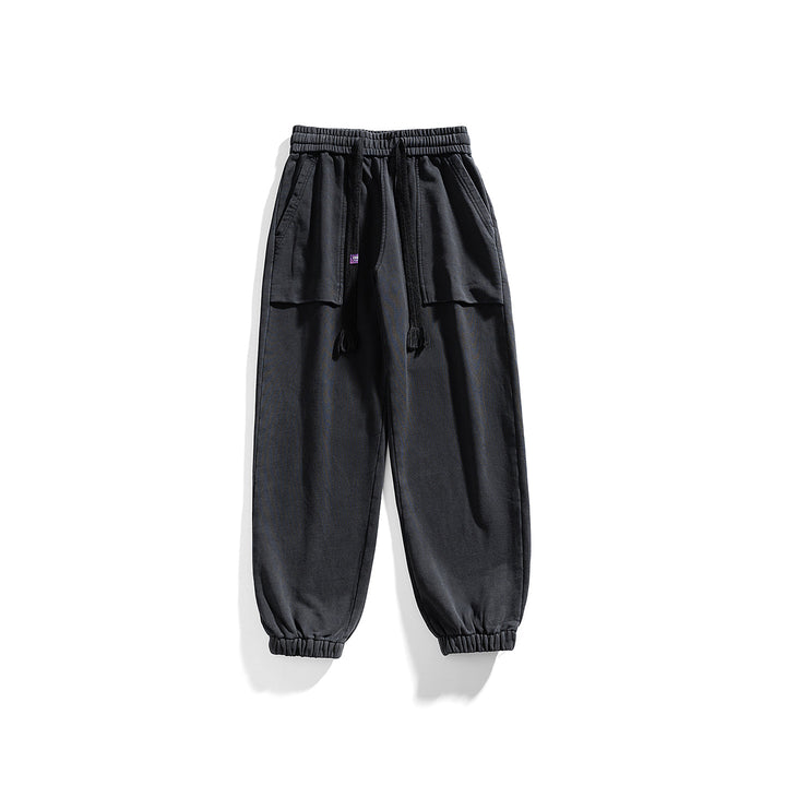 Herren Cargo-Jogginghose mit elastischem Bund und aufgesetzten Pattentaschen Drune