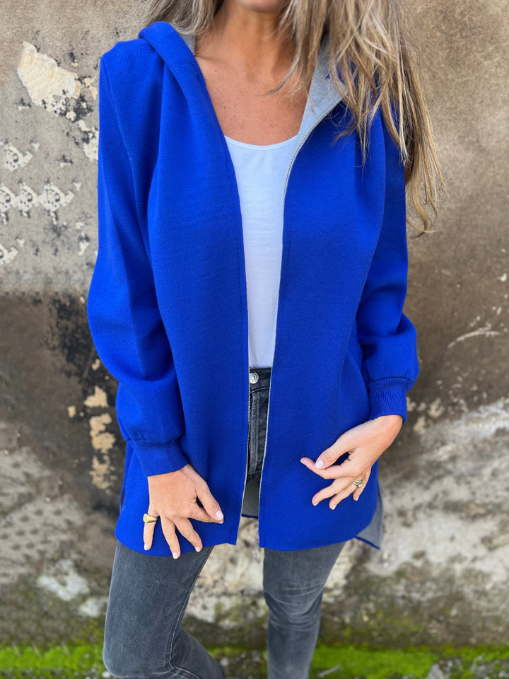Drune | Hoodie - Relaxed Fit - Reißverschluss - Mittellang mit Taschen