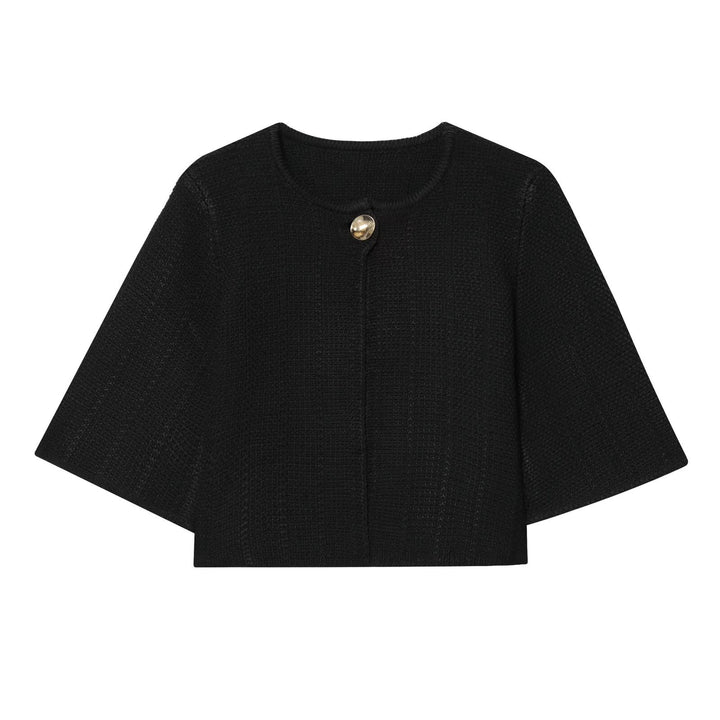 Damen modische Strickjacke mit elegantem Knopfverschluss Drune